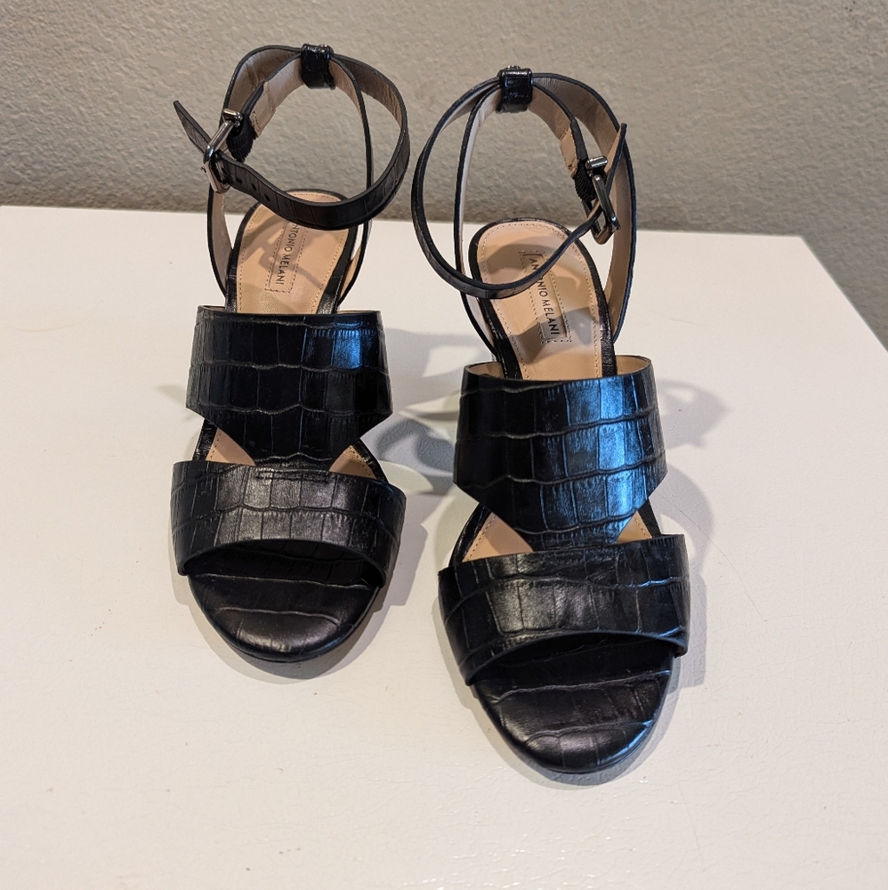 Antonio Melanie NEW leather block heels